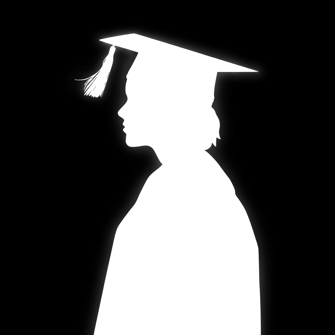 Silueta de graduado