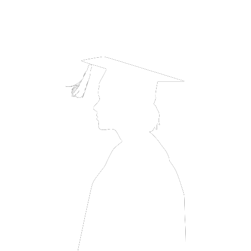 Silueta de graduado